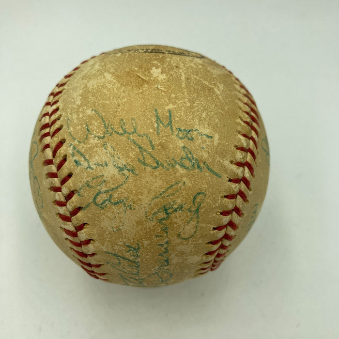 1959 Los Angeles Dodgers World Series Champs Team Signed Baseball Koufax PSA DNA