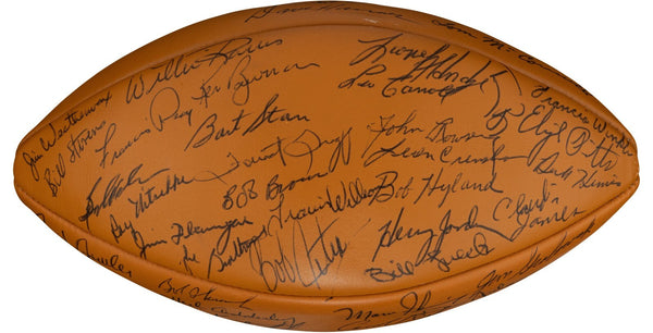 Beautiful 1968 Green Bay Packers Team Signed Football Bart Starr PSA DNA & BAS
