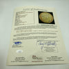Beautiful 1957 Milwaukee Braves World Series Champs Team Signed Baseball JSA COA