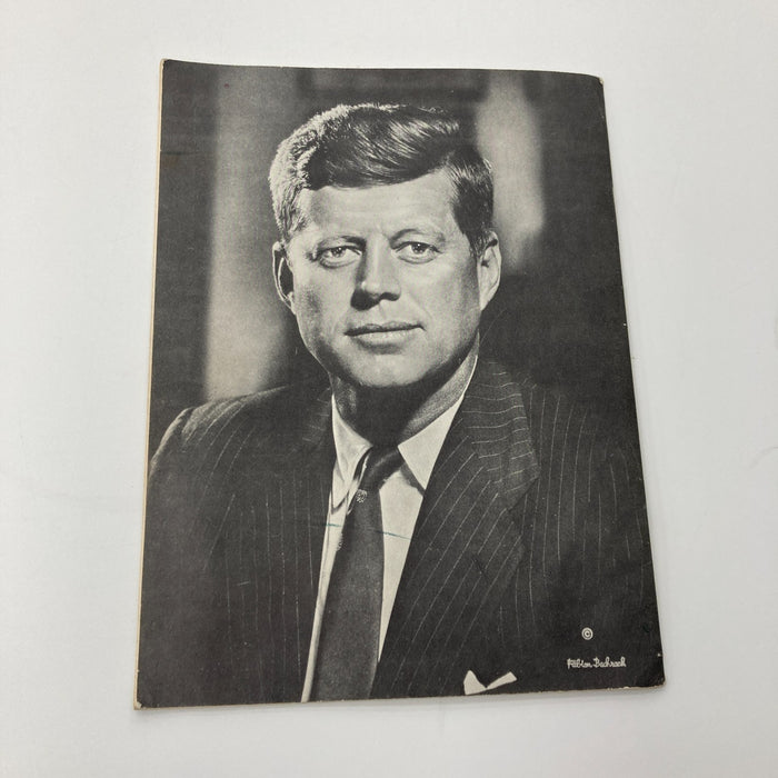 President Lyndon B. Johnson Signed 1963 Program Photo JSA COA