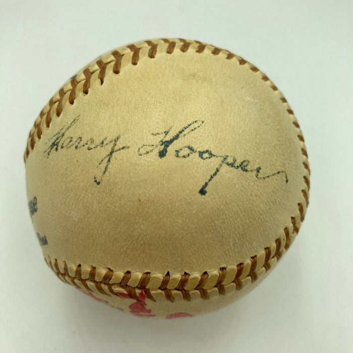 Tris Speaker Harry Hooper Red Sox Million Dollar Outfield Signed Baseball JSA