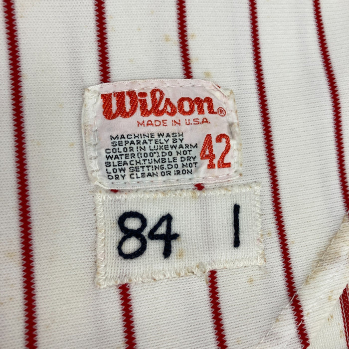 Willie Hernandez Shane Rawley Game Used Philadelphia Phillies Jersey MEARS A10