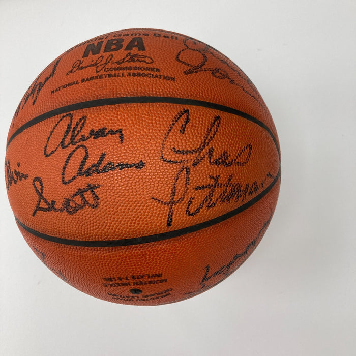 1984-85 Phoenix Suns Team Signed Game Used Spalding Official Basketball Beckett