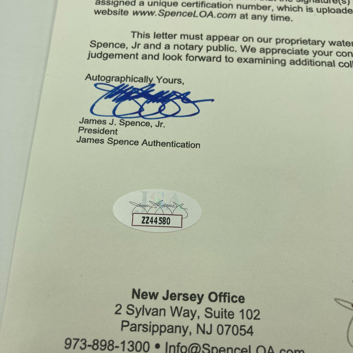 Babe Ruth & Ty Cobb Hall Of Fame Multi Signed Baseball JSA COA