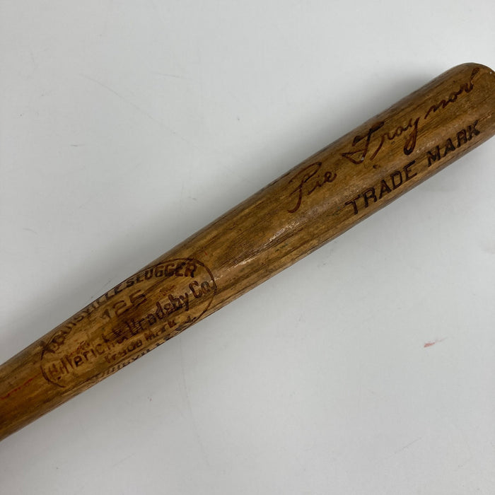 Honus Wagner & Hack Wilson Signed 1930 Louisville Slugger Mini Baseball Bat JSA
