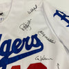 Beautiful Hall Of Fame Multi Signed Jackie Robinson Jersey 29 Signatures JSA COA