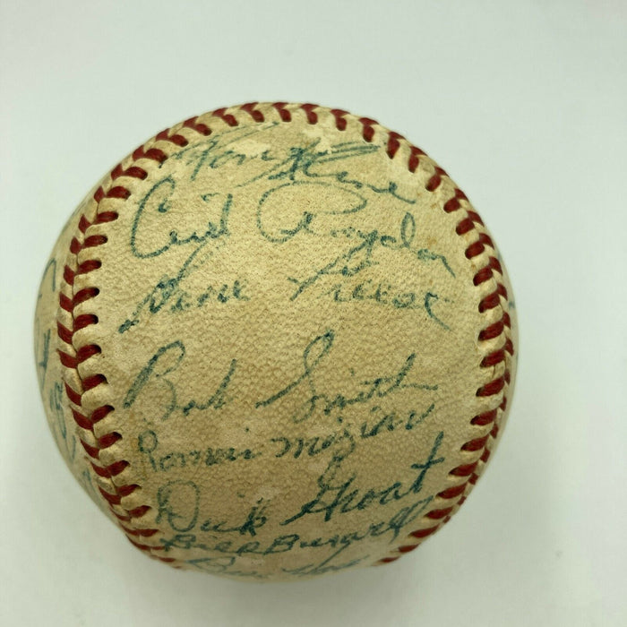 Beautiful Roberto Clemente 1958 Pittsburgh Pirates Team Signed Baseball JSA COA