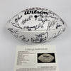 1985 Super Bowl Champs Chicago Bears Team Signed Football Walter Payton JSA COA