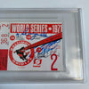 Roberto Clemente Signed 1971 World Series Ticket PSA DNA