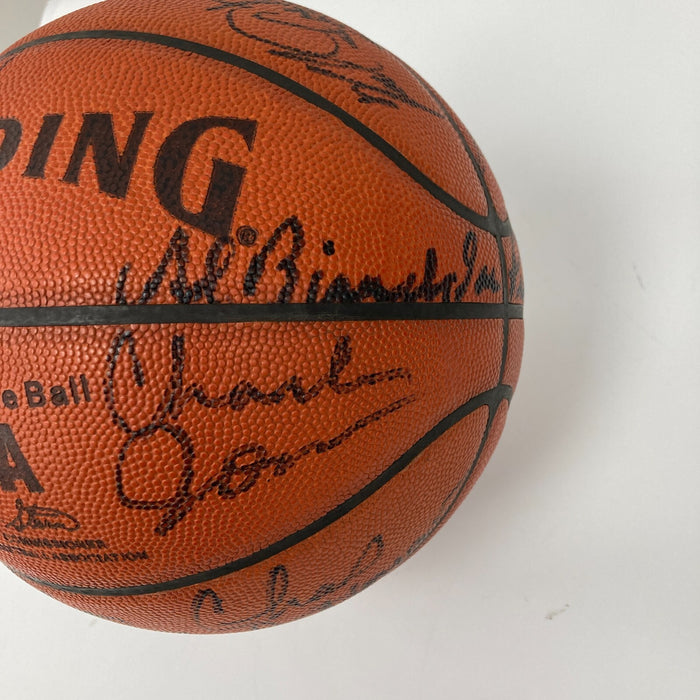 1984-85 Phoenix Suns Team Signed Game Used Spalding Official Basketball Beckett