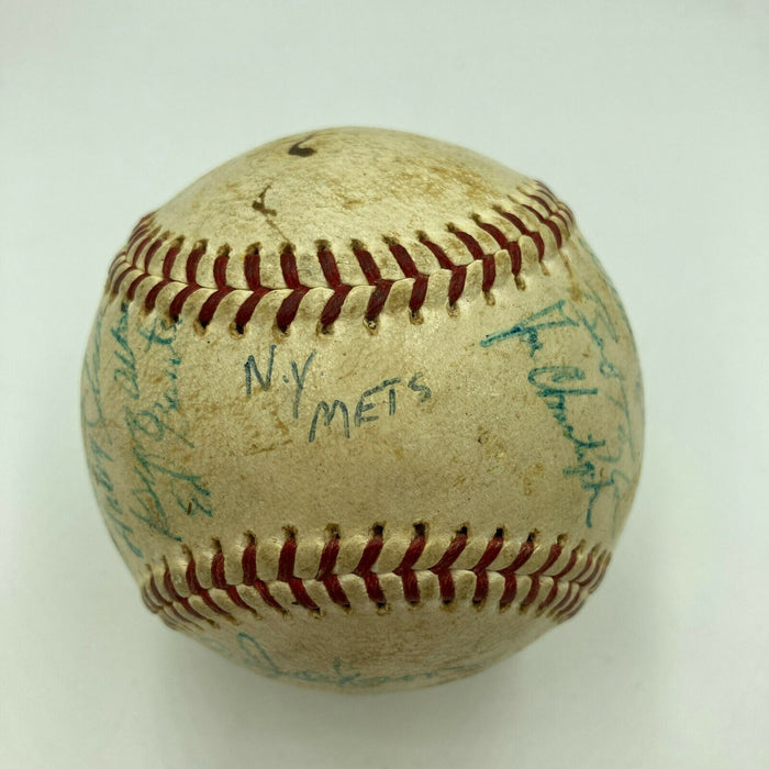 1964 New York Mets Team Signed Autographed Game Used Baseball