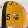 Bart Starr MVP Super Bowl HOF 1977 & Favre Signed Green Bay Packers Helmet JSA
