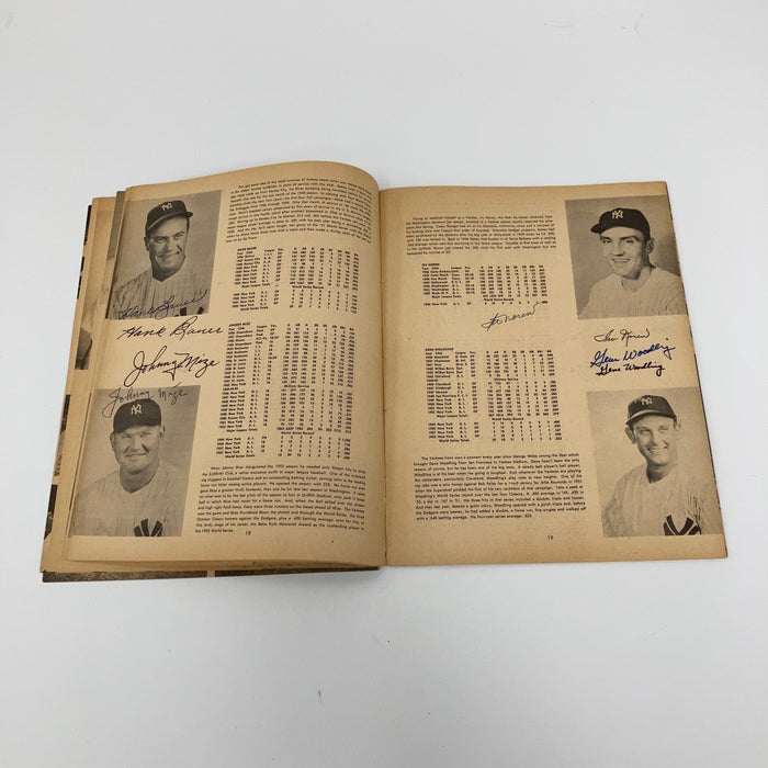 1953 New York Yankees World Series Champs Team Signed Program Mickey Mantle JSA