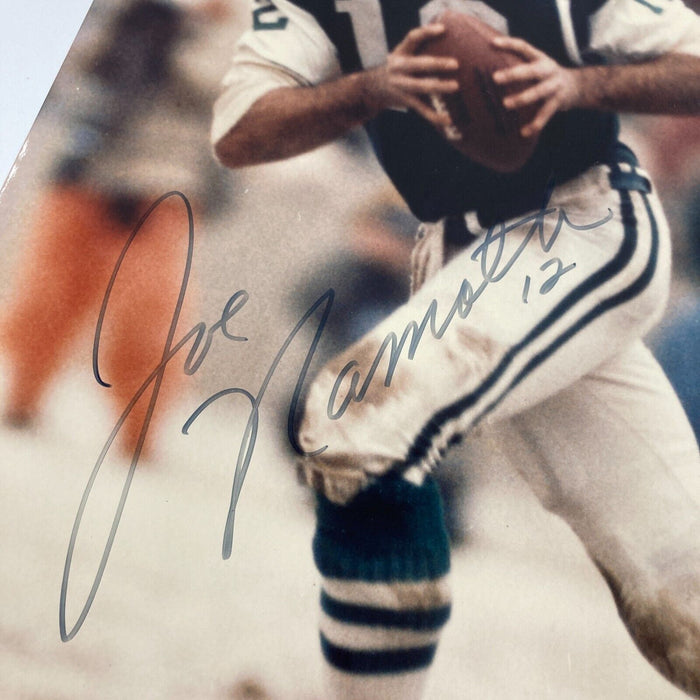 Joe Namath Signed 16x20 Photo New York Jets Steiner Hologram