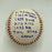 Duke Snider Signed Heavily Inscribed Career STAT Baseball Reggie Jackson COA