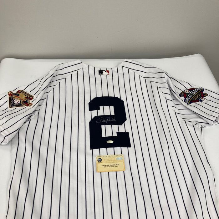 Derek Jeter Signed 2001 New York Yankees Majestic Game Jersey Steiner & JSA COA