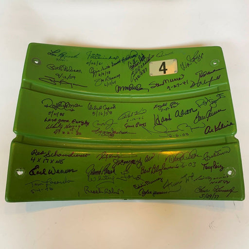 The Finest Willie Mays HOF Multi Signed Wrigley Field Seatback 50 Sigs! Steiner