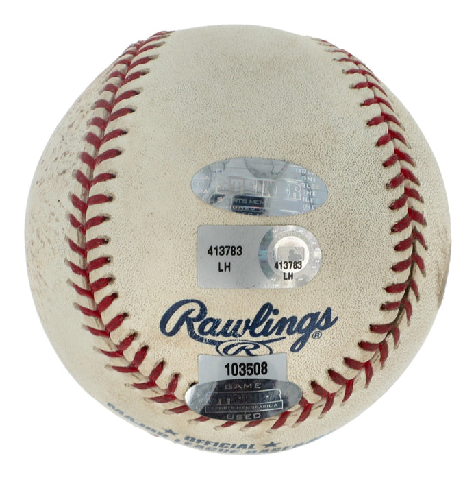 Historic Mariano Rivera 500th Save 6-28-09 Signed Game Used Baseball Steiner COA