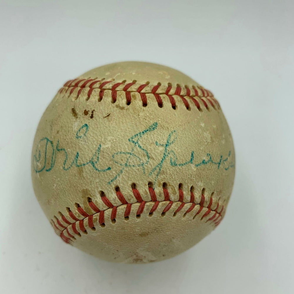 Rare Tris Speaker Single Signed Autographed Baseball With PSA DNA COA