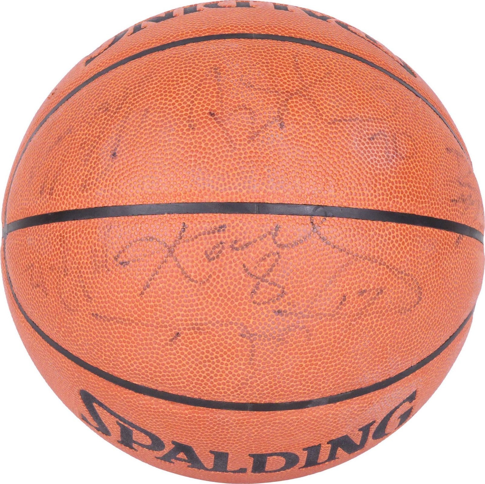 Kobe Bryant 2000-01 Los Angeles Lakers NBA Champs Team Signed Basketball PSA