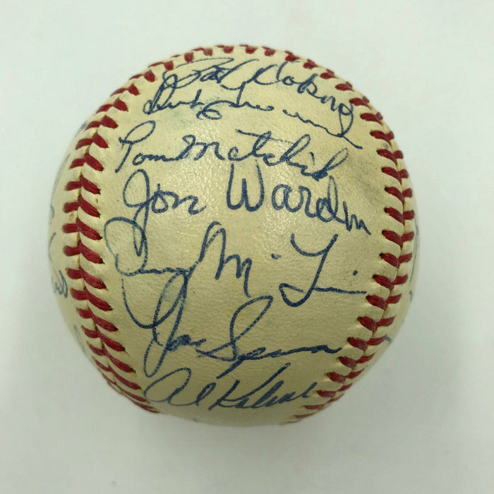 Mint 1968 Detroit Tigers World Series Champs Team Signed Baseball JSA COA