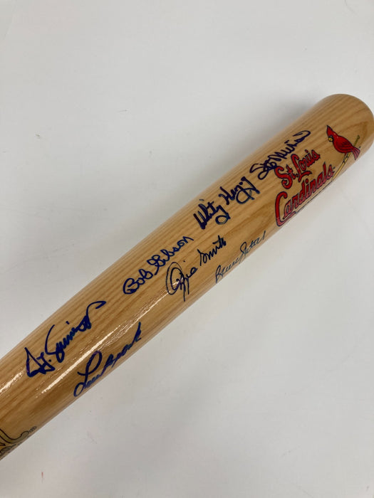 St. Louis Cardinals HOF Legends Signed Bat Stan Musial 8 Sigs Beckett COA