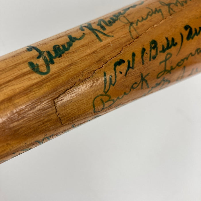 Mickey Mantle Ted Williams Willie Mays 58 Sigs Hall Of Fame Multi Signed Bat BAS