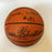 Wilt Chamberlain Kareem Abdul-Jabbar Dr J. Magic Johnson Signed Basketball BAS