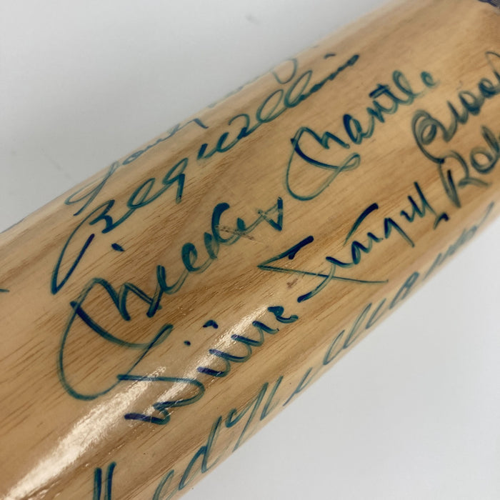 Mickey Mantle Ted Williams Willie Mays Hank Aaron HOF Multi Signed Bat JSA COA