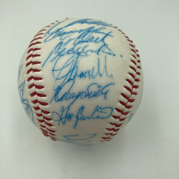 Vintage 1986 New York Mets World Series Champs Team Signed Baseball JSA COA