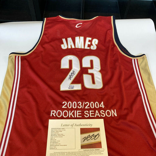 LeBron James Rookie Signed Cleveland Cavaliers Jersey JSA COA & UDA Upper Deck