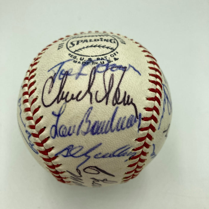 Chicago Cubs & White Sox Legends Signed Baseball Ernie Banks Nellie Fox JSA COA