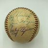 Roger Maris Rookie 1957 Cleveland Indians Team Signed AL Baseball KSA COA