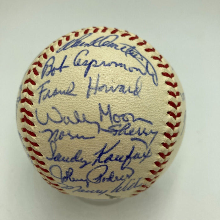 Beautiful 1960 Los Angeles Dodgers Team-Signed Baseball Sandy Koufax PSA DNA