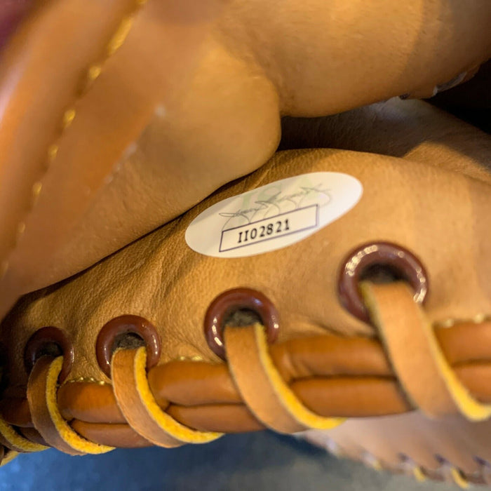 1950's Ernie Banks Mr. Cub Signed Autographed Game Model Baseball Glove JSA COA