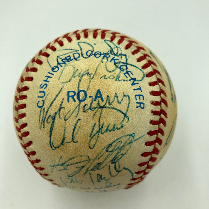1986 New York Yankees Team Signed Baseball 29 Sigs Don Mattingly JSA COA