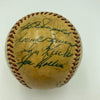 1955 Yankees Old Timers Day Signed Baseball Mickey Mantle Al Simmons JSA COA