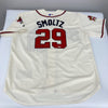 John Smoltz Signed Atlanta Braves 1995 World Series STAT Jersey Tristar COA