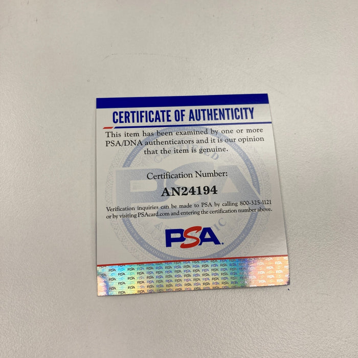 Arnold Schwarzenegger Single Signed 2005 All Star Game Baseball PSA DNA COA