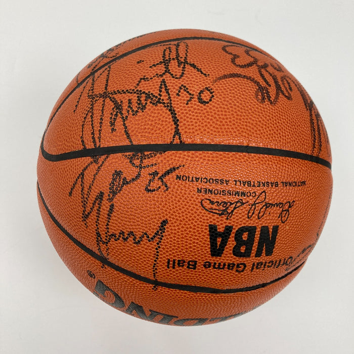 1994 Houston Rockets NBA Champs Team Signed Official Game Basketball JSA COA