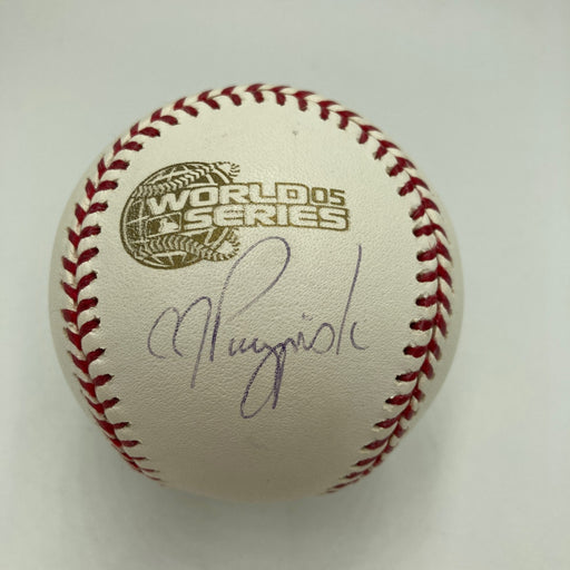 A.J. Pierzynski Signed 2005 World Series Baseball Steiner Hologram