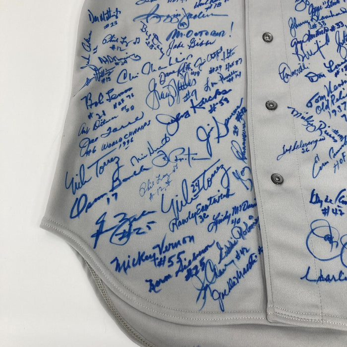 New York Yankees Legends Signed Mickey Mantle Jersey With 95 Signatures! JSA COA