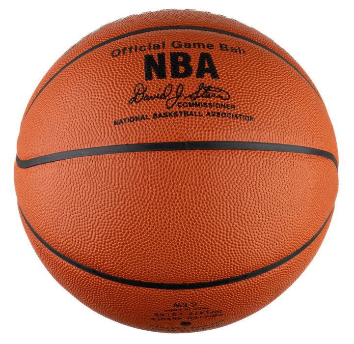 1985-86 Boston Celtics NBA Champs Team Signed Official NBA Game Basketball UDA