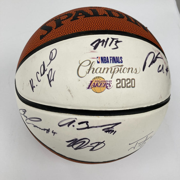 2019-2020 Los Angeles Lakers NBA Champs Team Signed Basketball Lebron James BAS