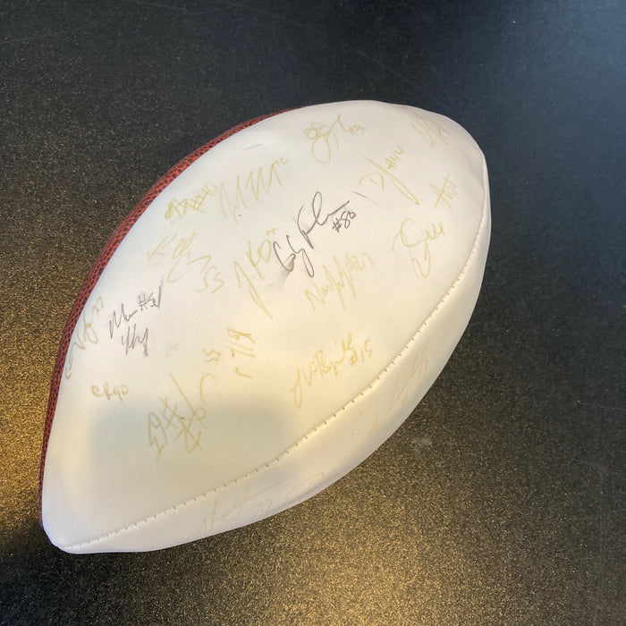 2010 Indianapolis Colts Team Signed Autographed Wilson NFL Football