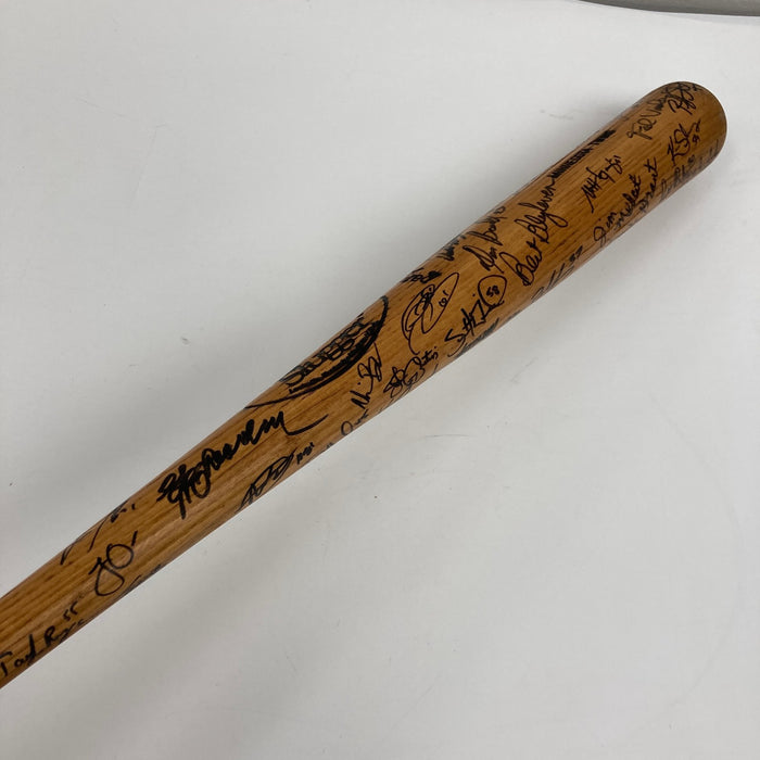 Minnesota Twins Pitchers Multi Signed Game Used Baseball Bat 50+ Sigs JSA COA