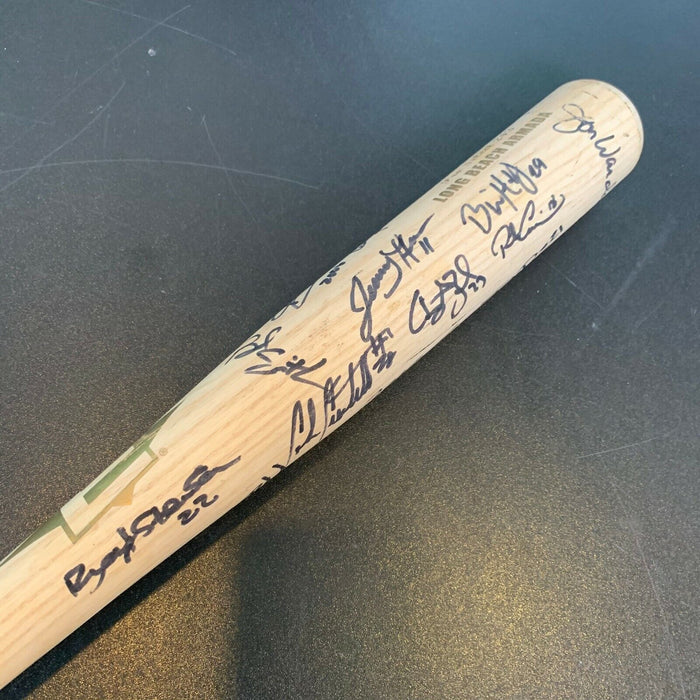 2006 Long Beach Armada Golden Baseball League Team Signed Game Used Bat JSA COA