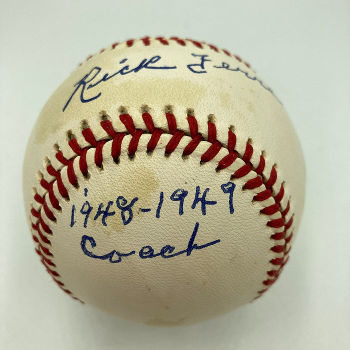 Rick Ferrell Signed Heavily Inscribed American League Baseball JSA COA