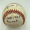 Rick Ferrell Signed Heavily Inscribed American League Baseball JSA COA