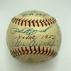 1953 New York Yankees World Series Champs Team Signed Baseball Mickey Mantle JSA